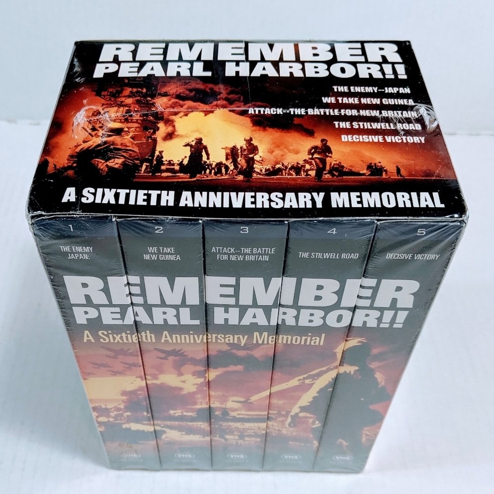 Remember Pearl Harbor VHS 5 Tape Box Set 427 Min
